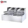 Buy cheap Commercial Double Basket Electric Deep Fryer 6L 6L Stainless Steel French Fries Machine from wholesalers