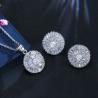 Buy cheap Fashion Luxury Jewelry Set Rhodium AAA Cubic Zircon Cz zircon Necklaces Earrings Jewelry Sets Wedding Set from wholesalers