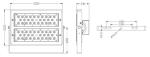 Outdoor LED Flood Light Fixtures LED flood light 100W with IP66 Waterpfoor