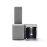 Jewelry Boxes Material LED Velvet for Customized Size Hanhong Logo Embossed Ring