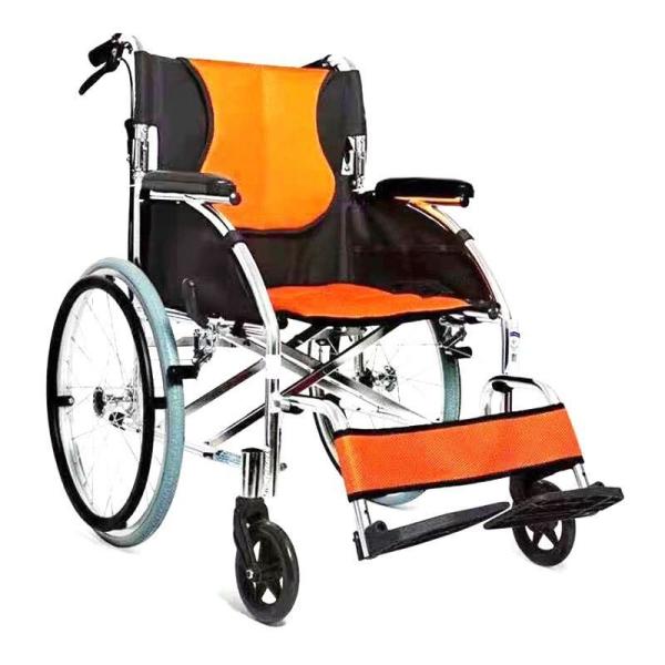 Buy cheap Folding Transport Lightweight Wheelchair Manual 24 Inch Wheelchair from wholesalers