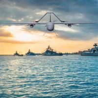 Buy cheap Industrial Fixed Wing VTOL UAV Oil Gas Electric Drone Police Military Logistics product