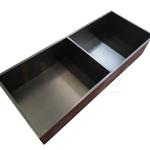Hairline Finished Stainless Steel Metal Fabrication Black Titanium Hand Wash