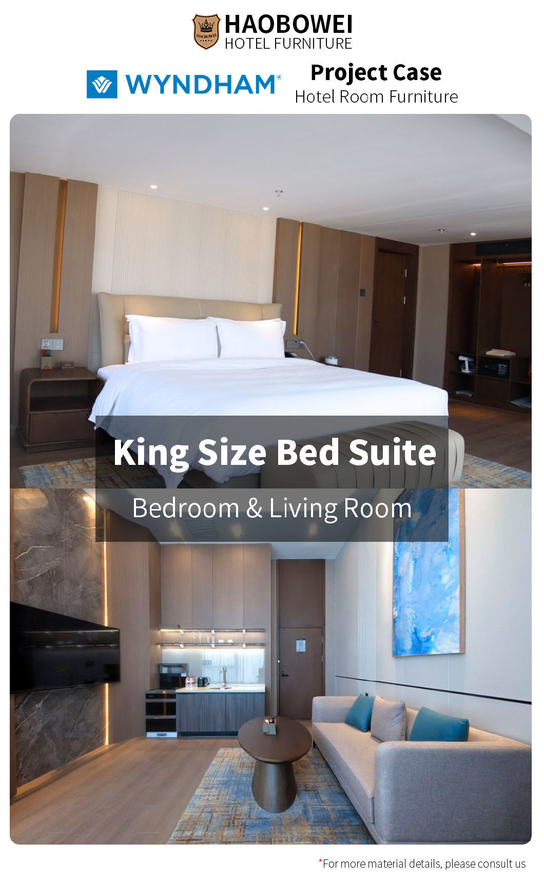 Wholesale 5 Star Business Hotel China Luxury Style Bedroom Set Bed Furniture
