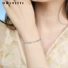 Buy cheap 19.5cm 5 Gram Silver Slider Bracelet Love Heart Bracelet Gold ODM from wholesalers