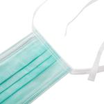 Non Woven Soft Disposable Protective Face Mask Green