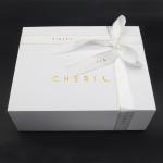 Hot Foil Gold Logo Folding Gift Box Cardboard Carton Collapsible Packaging Boxes