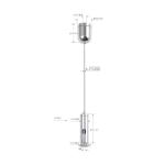 Brass Stainless Steel Wire Snap Hook Cable Hanging System For Lighting Hanging