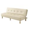 Buy cheap White PU Leather Folding Couch Bed For Home Bedroom from wholesalers