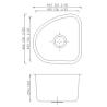 Buy cheap Corner 18 Inch Single Bowl Stainless Kitchen Sink Undermount Installation from wholesalers