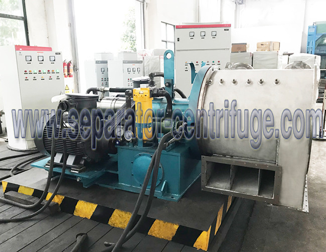 Horizontal Two Stage Pusher Centrifuge Decanter Separator Machine For Seasalt Dewater