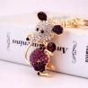 Buy cheap Metal Year Of The Rat Keychain 6cmx3.6cm Size Rhinestone Material from wholesalers