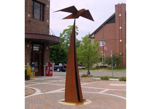 Buy cheap Out Door Garden Art Sculpture Corten Steel Decorative Square Long Life from wholesalers