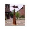 Buy cheap Large Outdoor Art Decorative Corten Steel Abstract Sculpture Forging And Casting from wholesalers