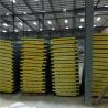 Buy cheap corrugated ivory white color steel sheet glass wool sandwich panel 5950 x 960 x 50mm from wholesalers