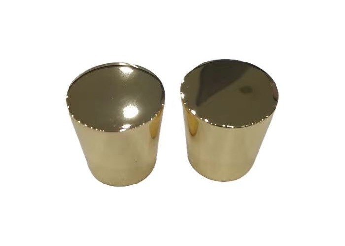 Zinc Alloy Cylinder Shaped Perfume Bottle Caps For Perfume Glass Bottle