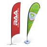 Buy cheap Custom Feather Banner Flags 110D Polyester 560cm Advertising Beach Flag from wholesalers