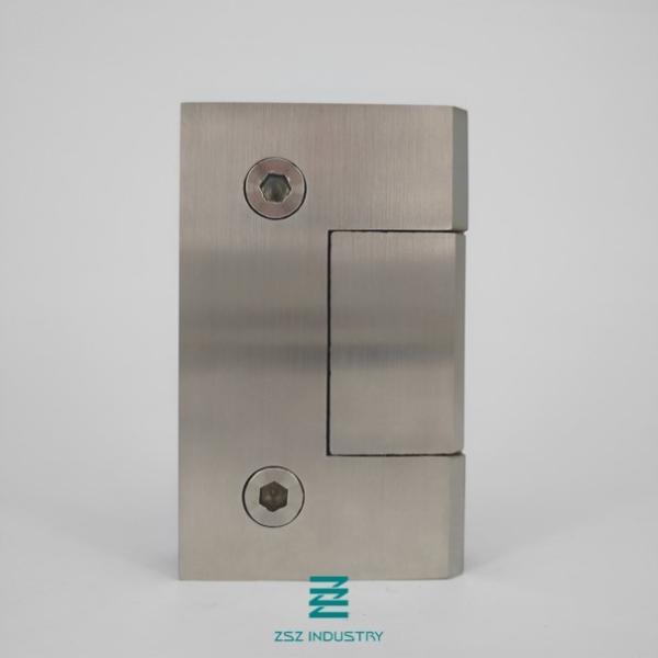 Buy cheap Middle Flat Shape Stainless Steel Glass Door Hinges Wall Mounting Easy Installation from wholesalers