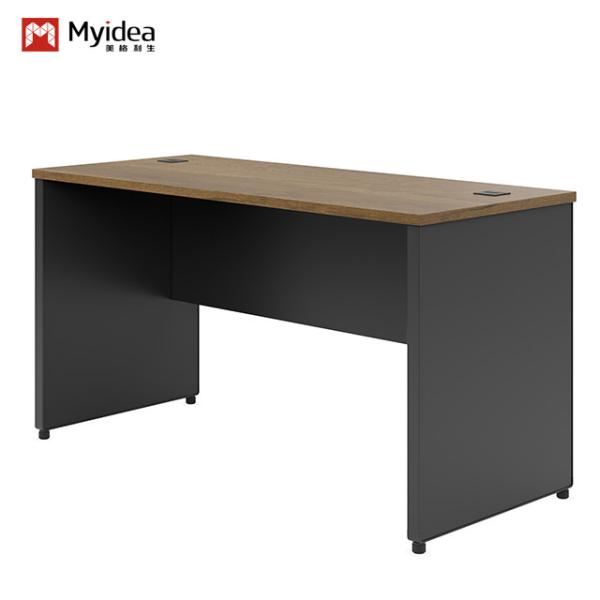 Modern Single-Person Wood Study Desk for School or Office Use Featuring Panel