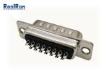 15 Pin D Subminiature Connector Stamped Contact Straight PBT