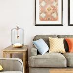 Nordic Designer Glass Art Table Lamps for Bedroom Lamp LED Bedside Knot Cilindro