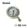 Buy cheap 250bar high temperature bourdon tube manometer liquid filled pressure gauge stainless steel from wholesalers
