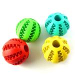 Dog Chew Toys Tpr Rubber Puppy Treat Toy Ball Feeding Ball for Pet in Light