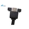 Buy cheap Dual Usb Extension Lead , Screw Panel Mount Holes USB Port Extender Cable from wholesalers