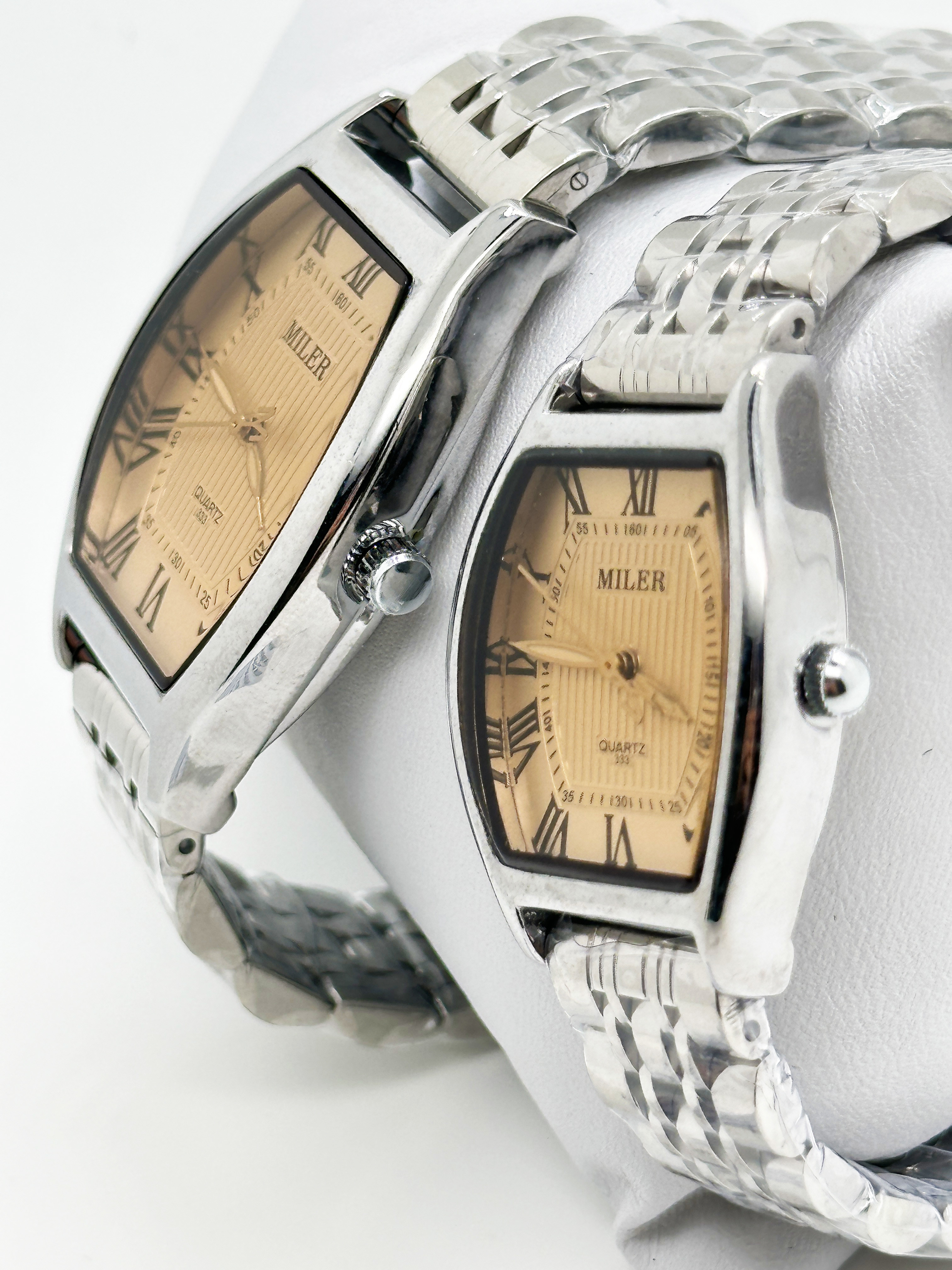 China Factory Hot Lover Luxury Business Stainless Steel Gold Classic Waterproof Couple Watch