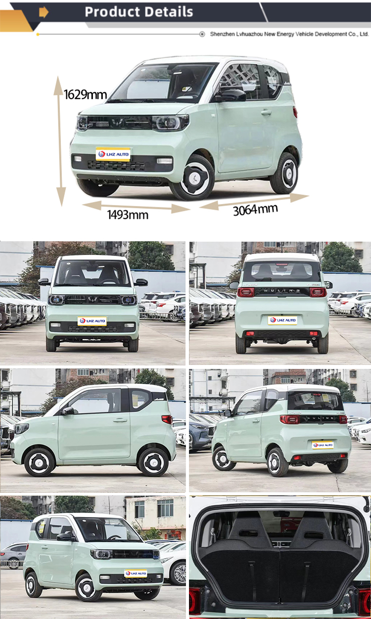 2 Seat Convertible Sports Car Wuling Micro EV Electric SUV Car 2024 Energy Electric Car