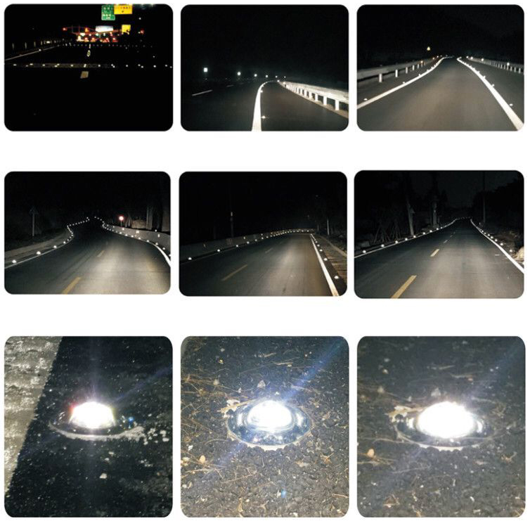 High Reflection Solar Road Stud Cast Aluminum Embedded For Road Warning