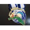 Buy cheap Customized Taekwondo Or wrestling Metal Award Medals with Sublimated Ribbon from wholesalers