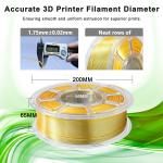 iBOSS High Strength PLA+ Filament Silk Dual Gold Silver 3D Printer Filament 1