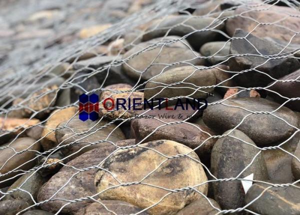 Buy cheap 6×8 Heavy Zinc Coating Galfan Gabion Baskets Hexagonal Hole Shape Erosion Resistant from wholesalers