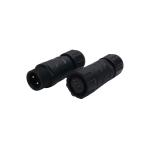 M14 Circular Plastic Connectors 2pins Female To Male Connector