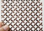Red Color Antique Copper Stainless Steel Lock Crimp Woven Wire For Home