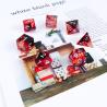 Buy cheap Red foil gold natural resin multi -faceted desktop game Dice Border Gate from wholesalers