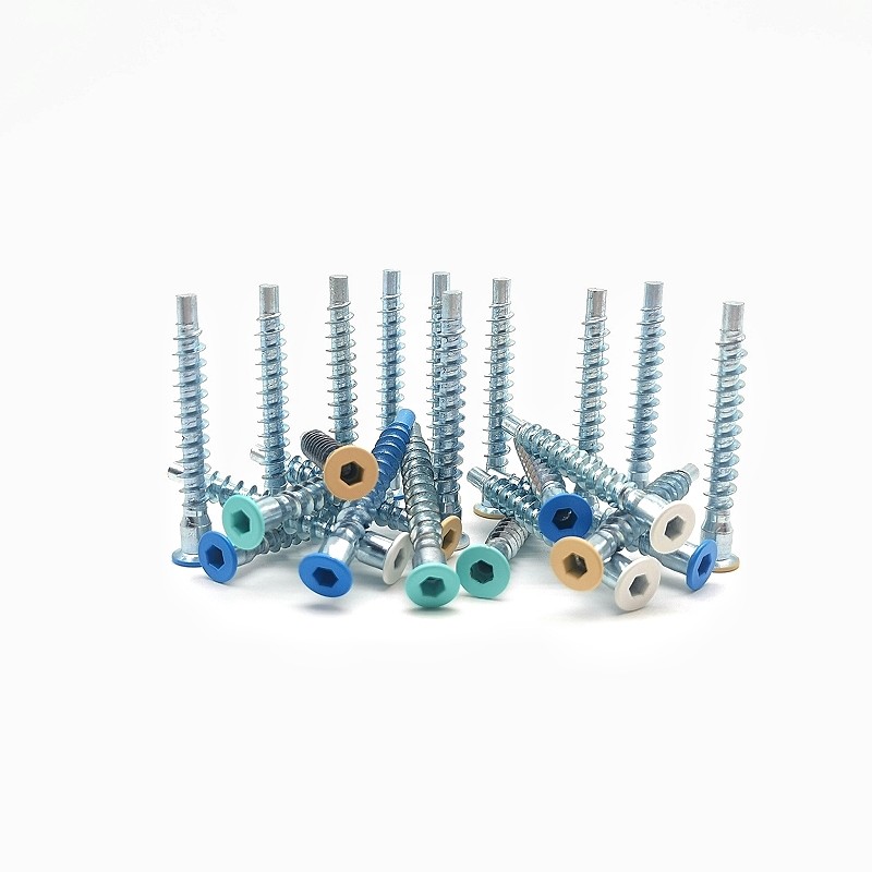 Countersunk Hexagonal Socket Roller Screw Furniture Self-Tapping Screw Straight Trimming Screw