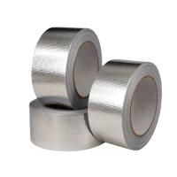 Buy cheap Flame Retardant Waterproof Tape Aluminum Foil HVAC Rubber Adhesive Glass Fiber product
