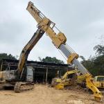 20M Telescopic Arm for Excavator Red Yellow for Digging House Foundation