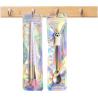 Buy cheap Gift Cosmetic Packaging Bag Smell Proof Holographic Clear Cosmetic Brush Pen Mylar from wholesalers