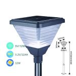 High Lumen Remote Control Ip65 Waterproof Aluminum All In One 20w Outdoor Cube