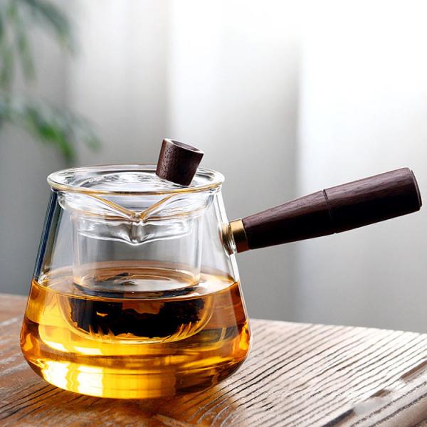 1500ml(52oz) Glass Teapot with Removable Infuser, Ehugos Stovetop Safe Large Tea