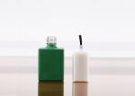 Green Glass Empty Fingernail Polish Bottles 12ml Screen Printing Surface
