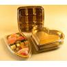 Buy cheap Customized Logo Disposable Pet Plastic Sushi Takeaway Food Tray with Cover from wholesalers