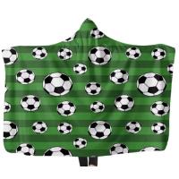 Buy cheap Sports Rugby Football Basketball Print Oversized Hooded Blankets Anti Shrink product