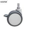 Buy cheap 100mm Hospital Bed Swivel Medical Caster with Rotating Wheel and PU Threaded Stem from wholesalers