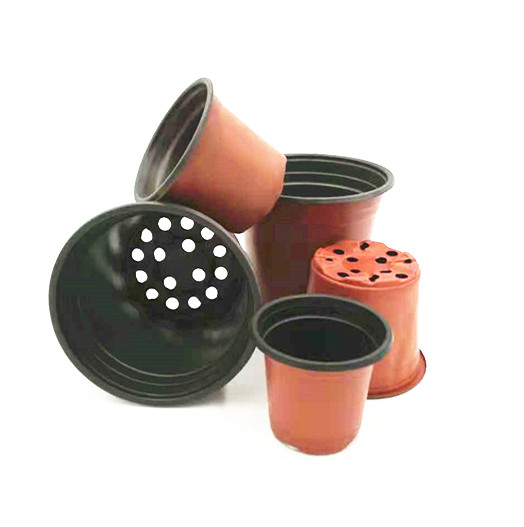 Red Round Shape Plastic Flower Plant seeds Pots For Garden air pruning pot