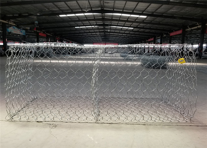 Zinc Coated Metal Stone Cage Box Gabion basket 60*80mm For Retaining Wall