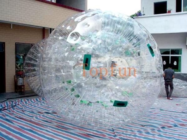 Buy cheap 2m Clear Inflatable Zorb Ball Hot Air Sealed For Ramp / Grass Land / Hills from wholesalers